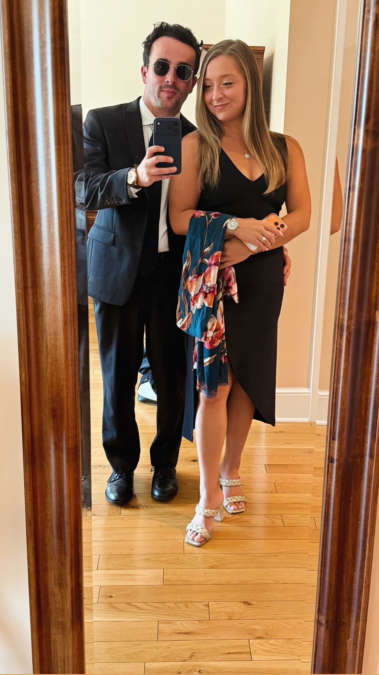 Mirror selfie dressed up for a night out